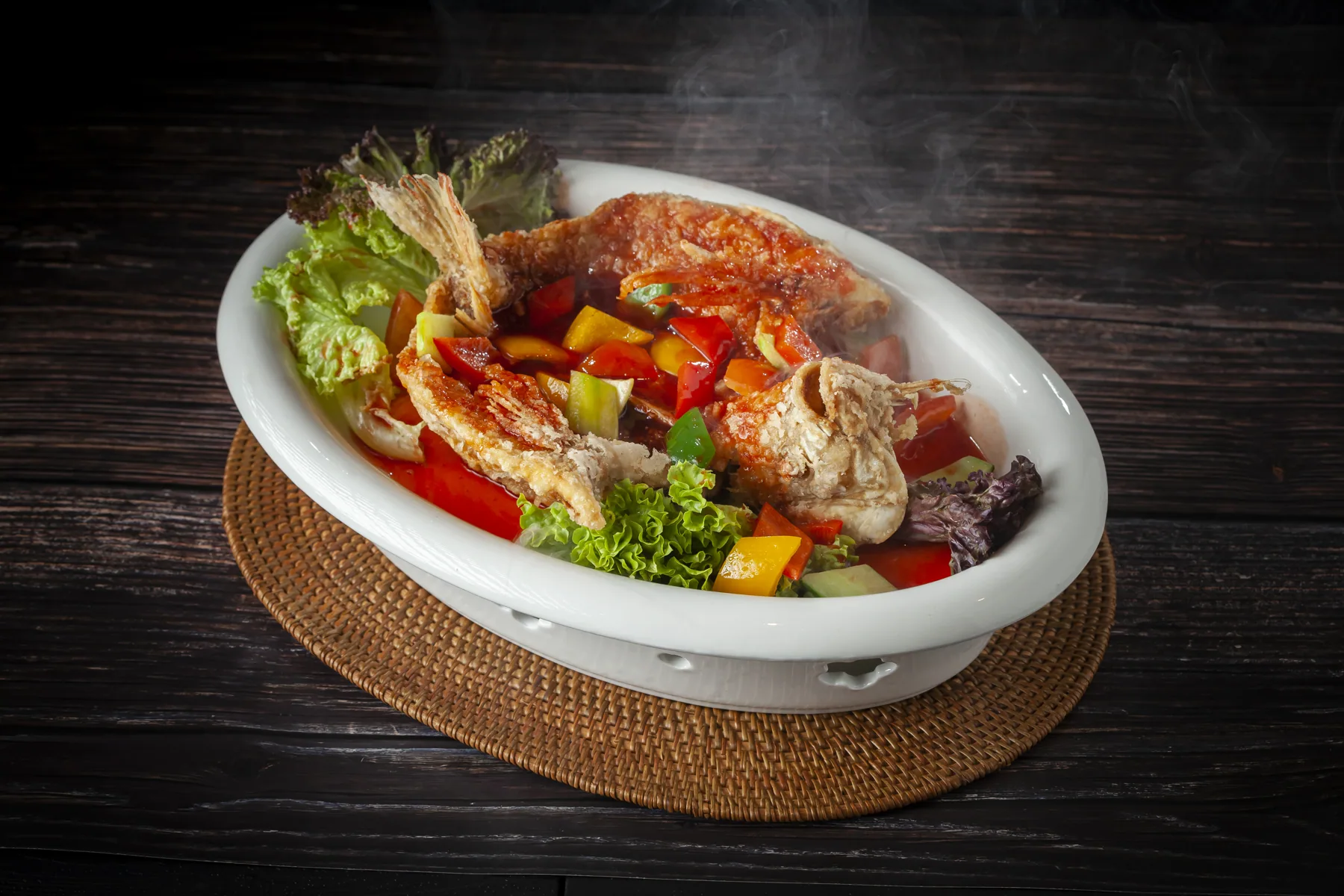 Sweet & Sour Sauce Fried Fish