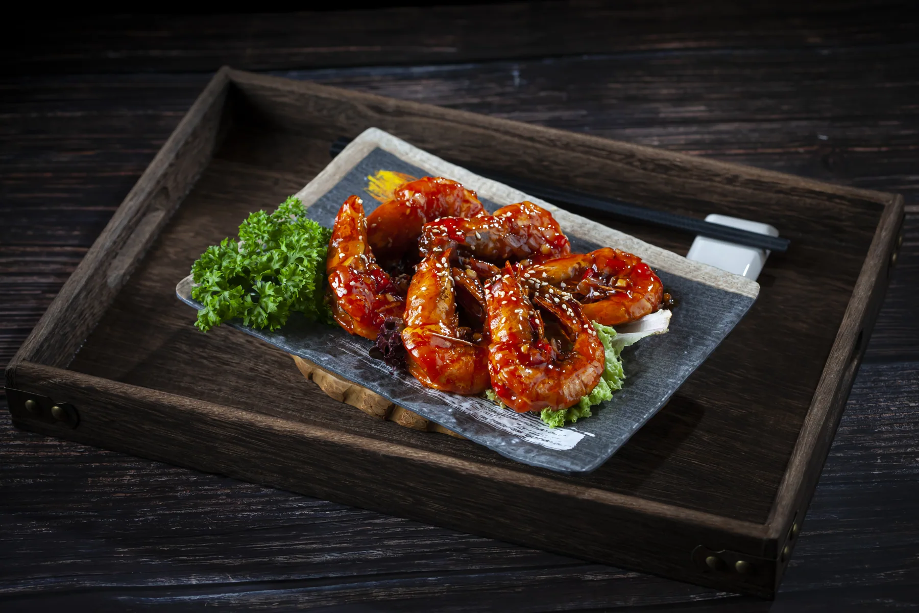 Signature Teriyaki Sauce Braised Prawns