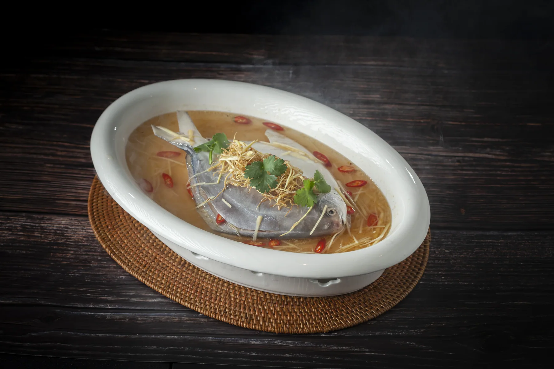 Hometown Style Ginger & Plum Steamed Fish