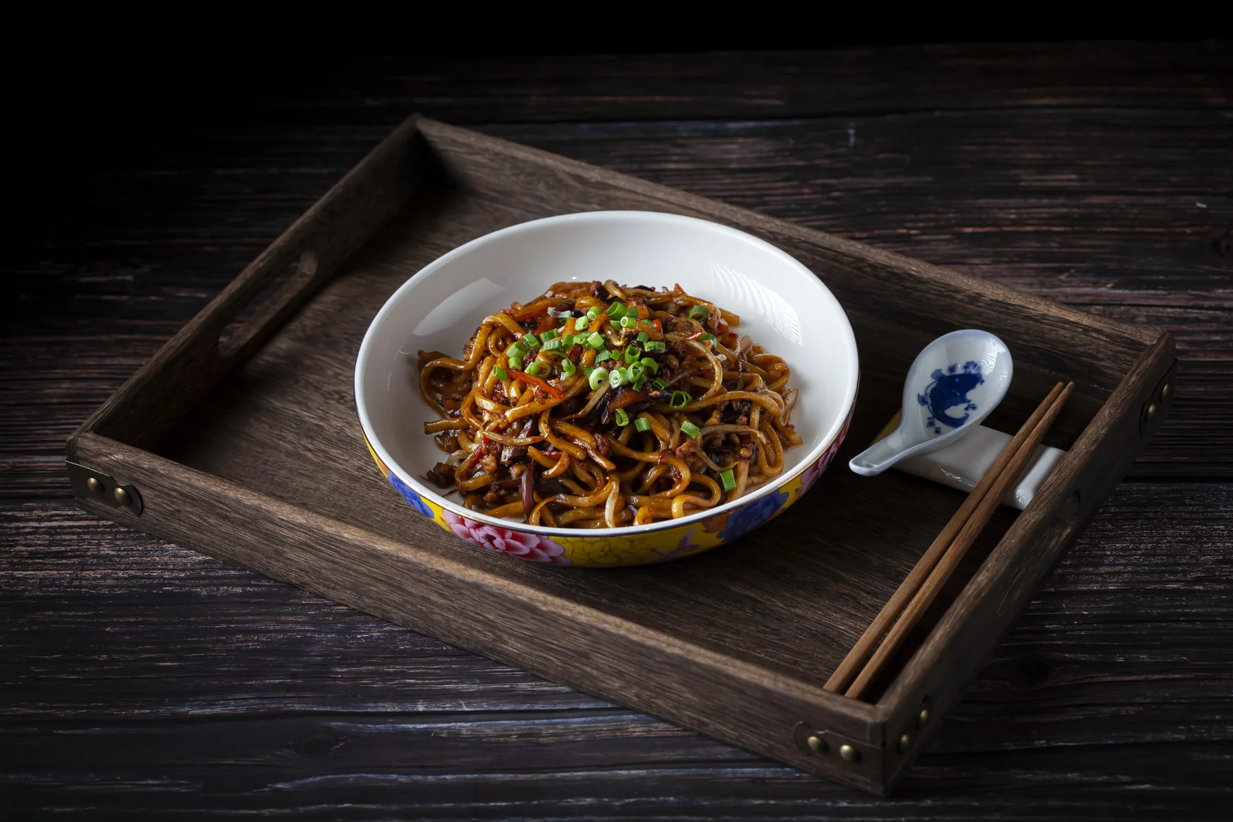 Black Pepper Udon Noodles