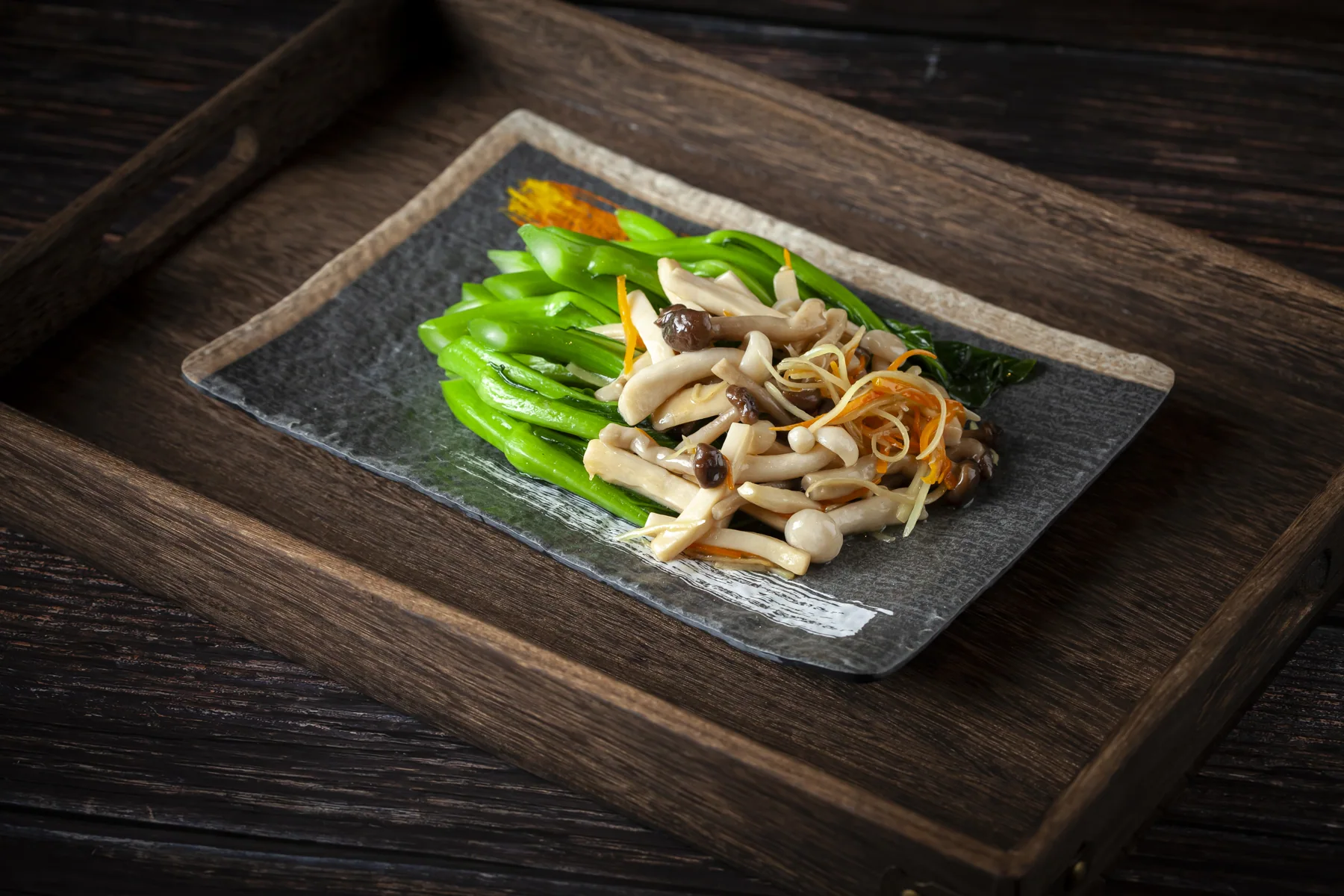 Braised Seasonal Vegetables with Three kinds of Mushrooms