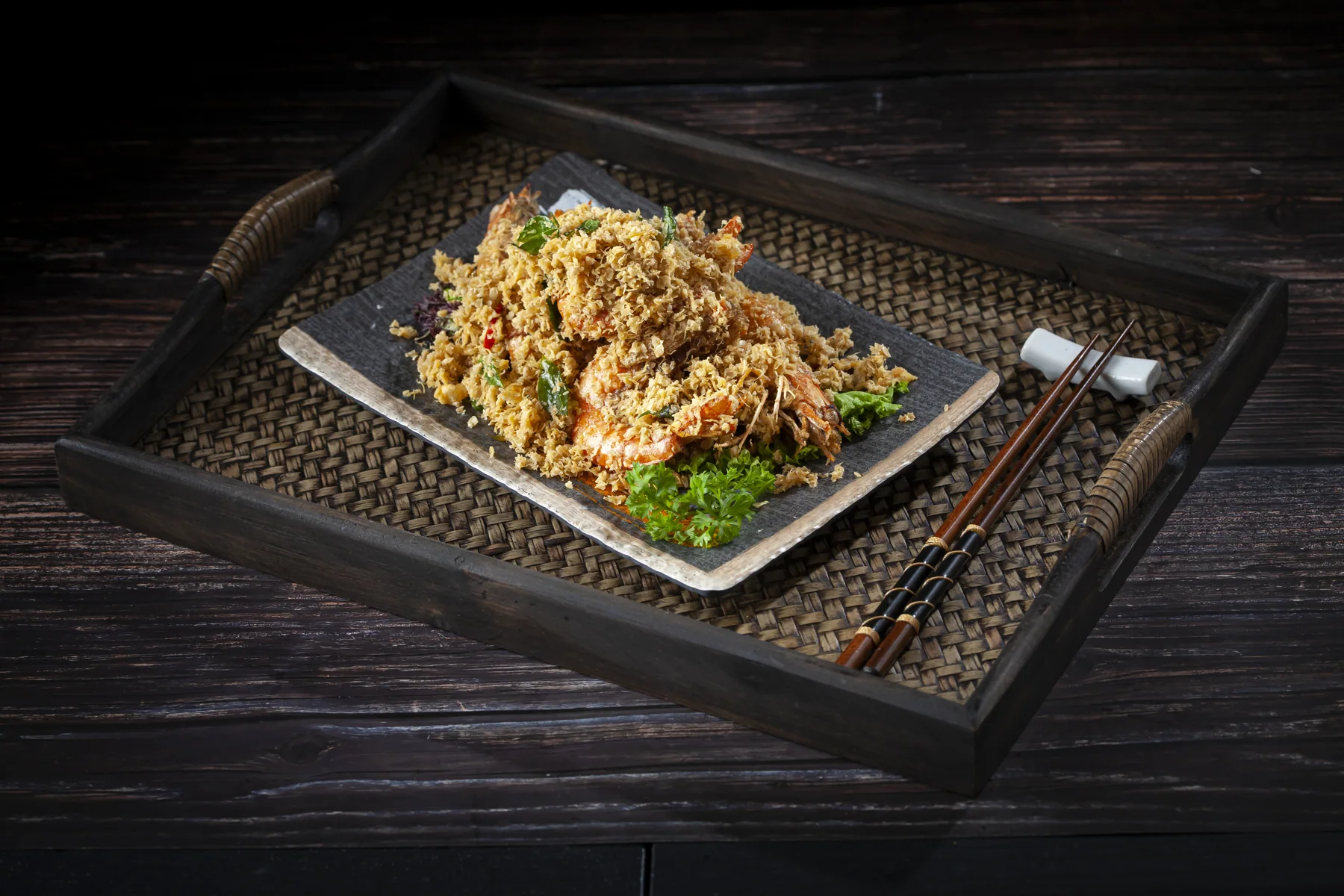Oatmeal Crispy Fried Prawns