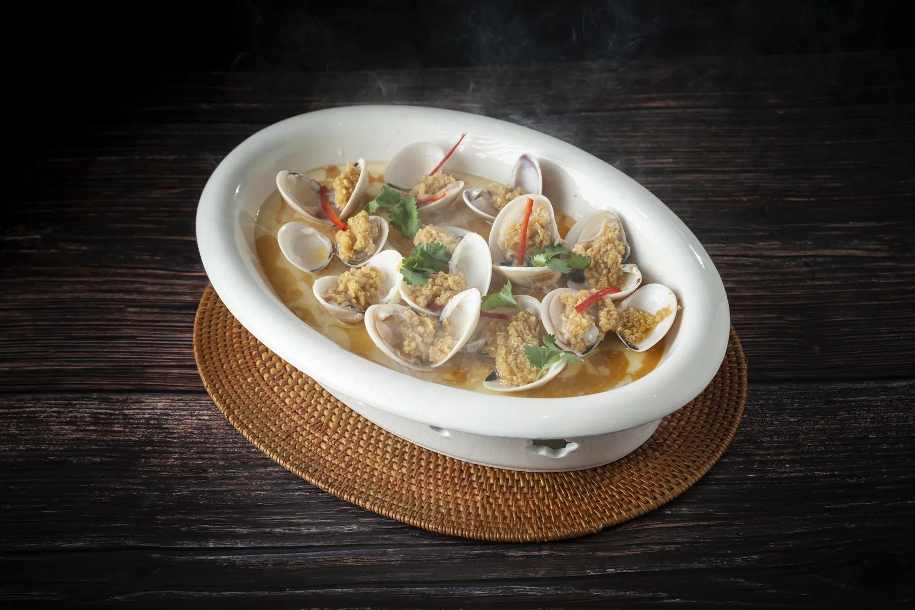 Steamed Clams with Ginger