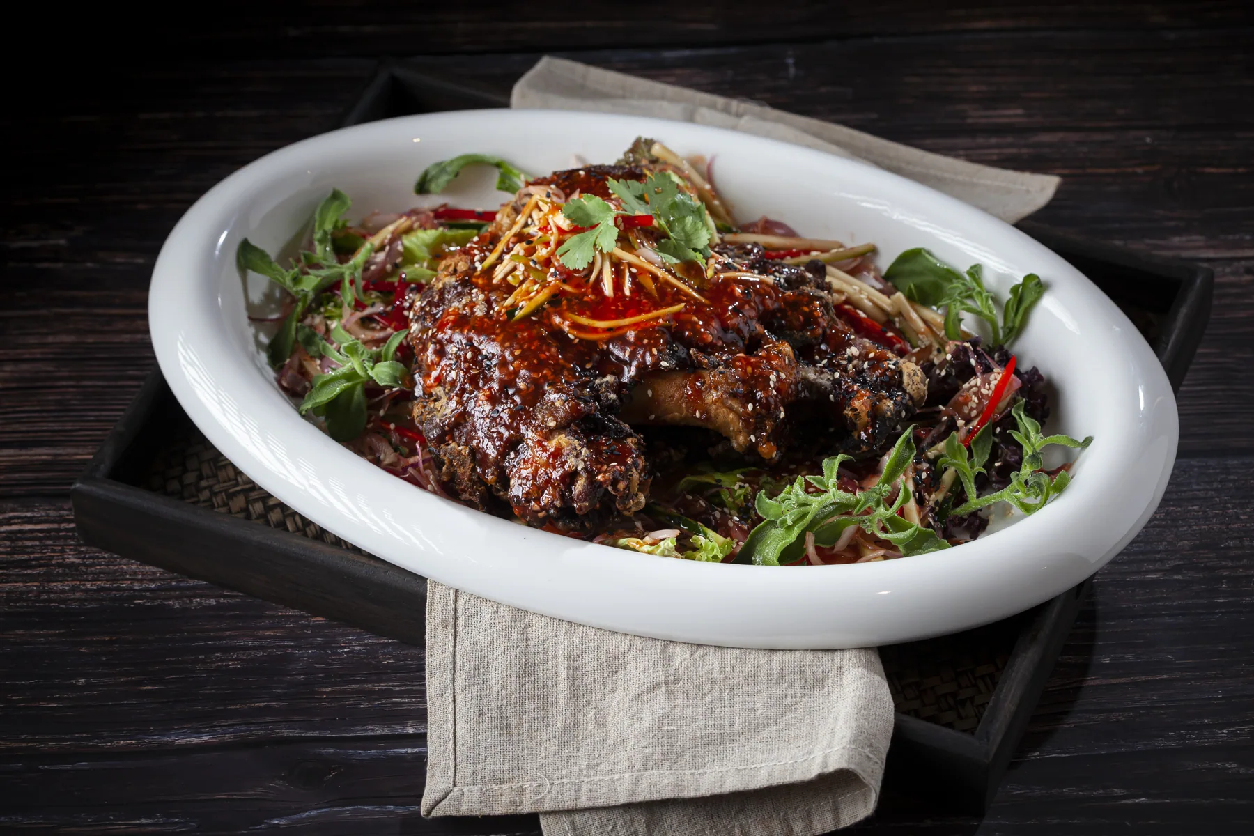 Thai Style Pork Knuckle with Mango