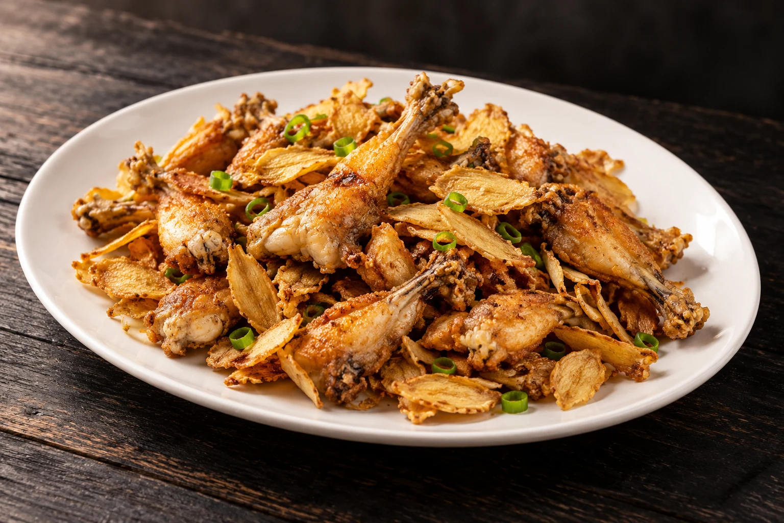 Crispy Frog with Ginger Slices